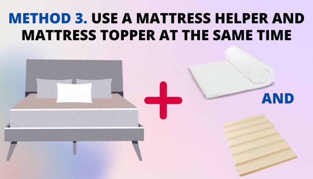 Use A Mattress Helper And Mattress Topper At The Same Time to Fix Mattress Indentation
